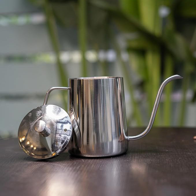 The Bean Co Roasters Gooseneck Kettle | 600 ML | Stainless Steel Body | Pour Over Coffee Maker