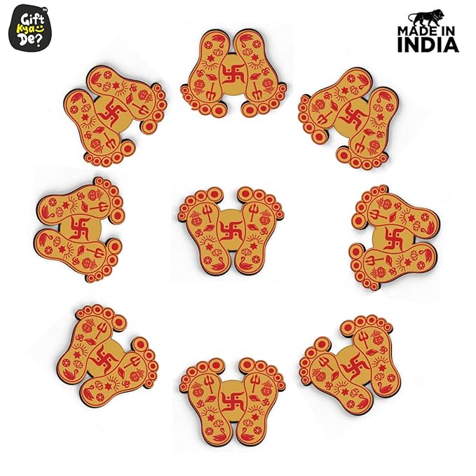 Gift Kya De Devi Charan Paduka (Pack of 9) | Diwali Gifts