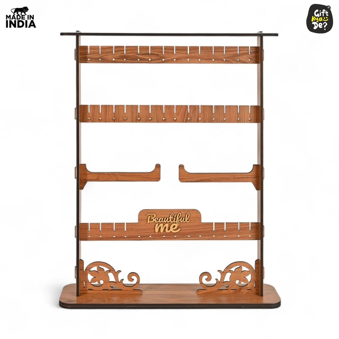 Gift Kya De Elegant Jewelry Stand Organizer for Women | Jewelry Holder for Necklaces, Bracelets, Earrings and Bangles (DIY)
