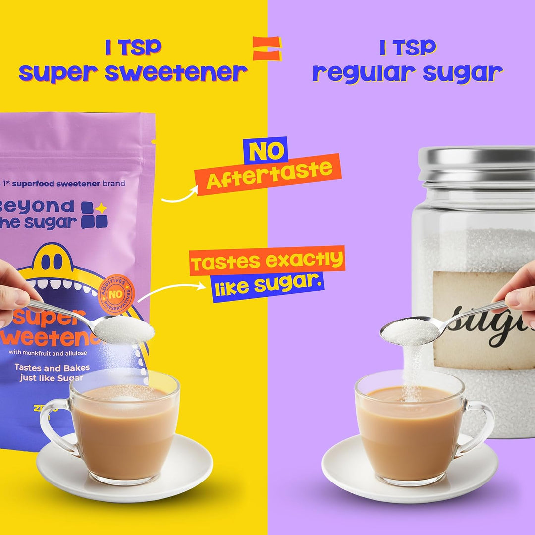 Beyond the Sugar Super Sweetener 450 grams | Monk Fruit and Allulose
