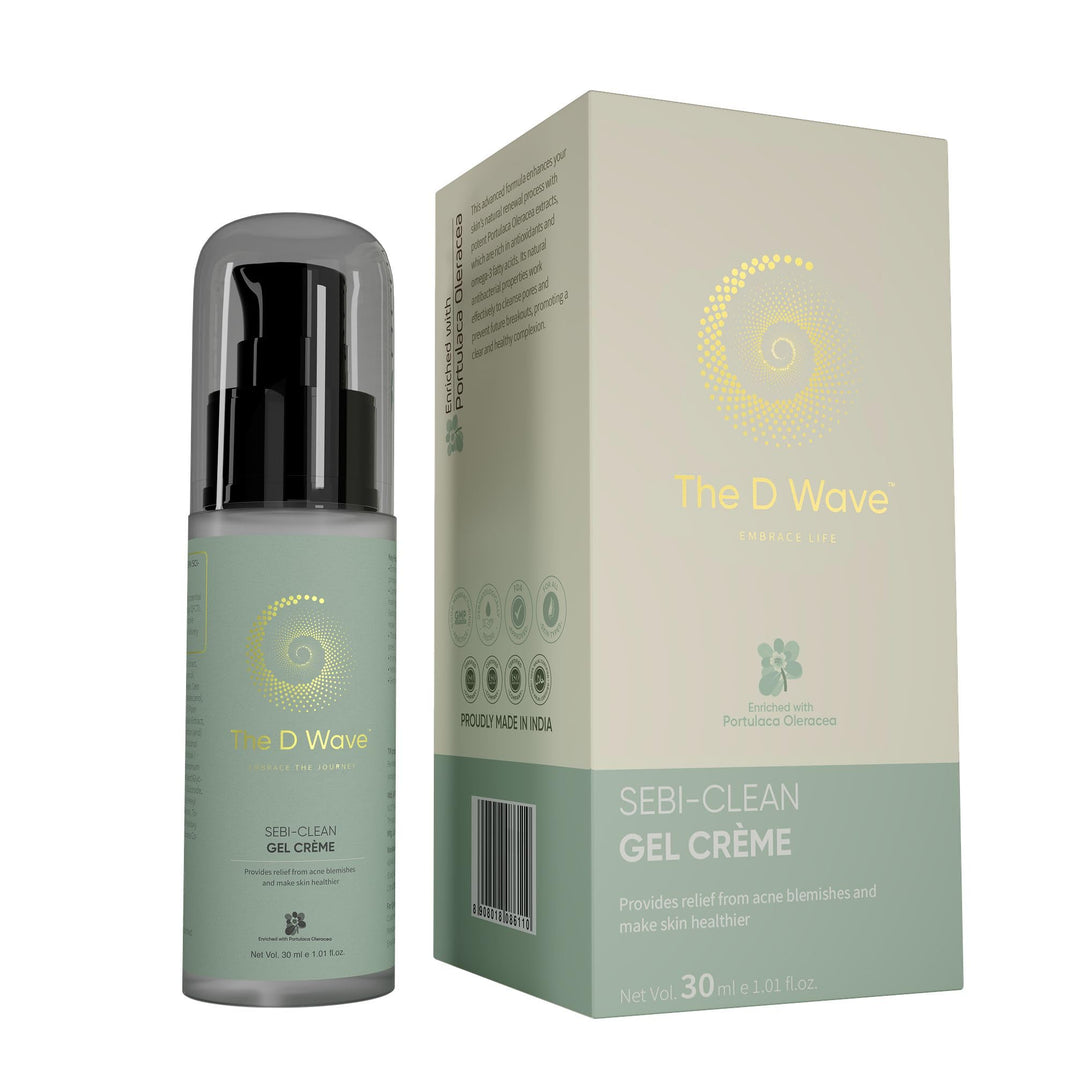 The D Wave Sebi-Clean Gel Crème - 30 ML | Reduce Acne, Fade Dark Spots, Brighten Skin | Powerful Acne Treatment, Skin Illuminator & Brightening image