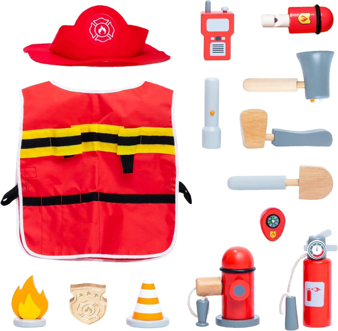 Wudly - Fire Fighter Set - 14 Pieces