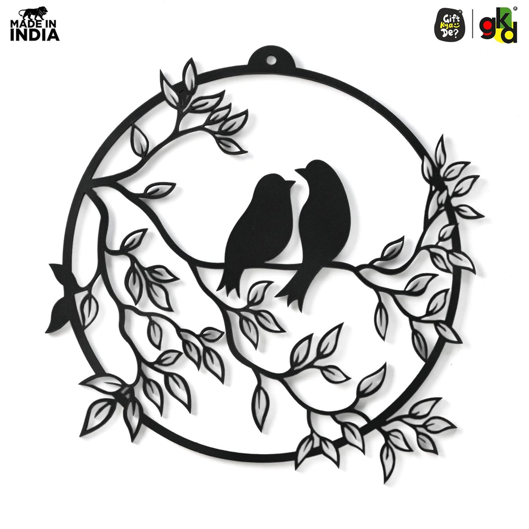 Bird & Flower Design Wall Hanging | 1 Pc & 3 Pc MDF Wall Art Set | Wooden Wall Decor for Living Room, Bedroom & Office