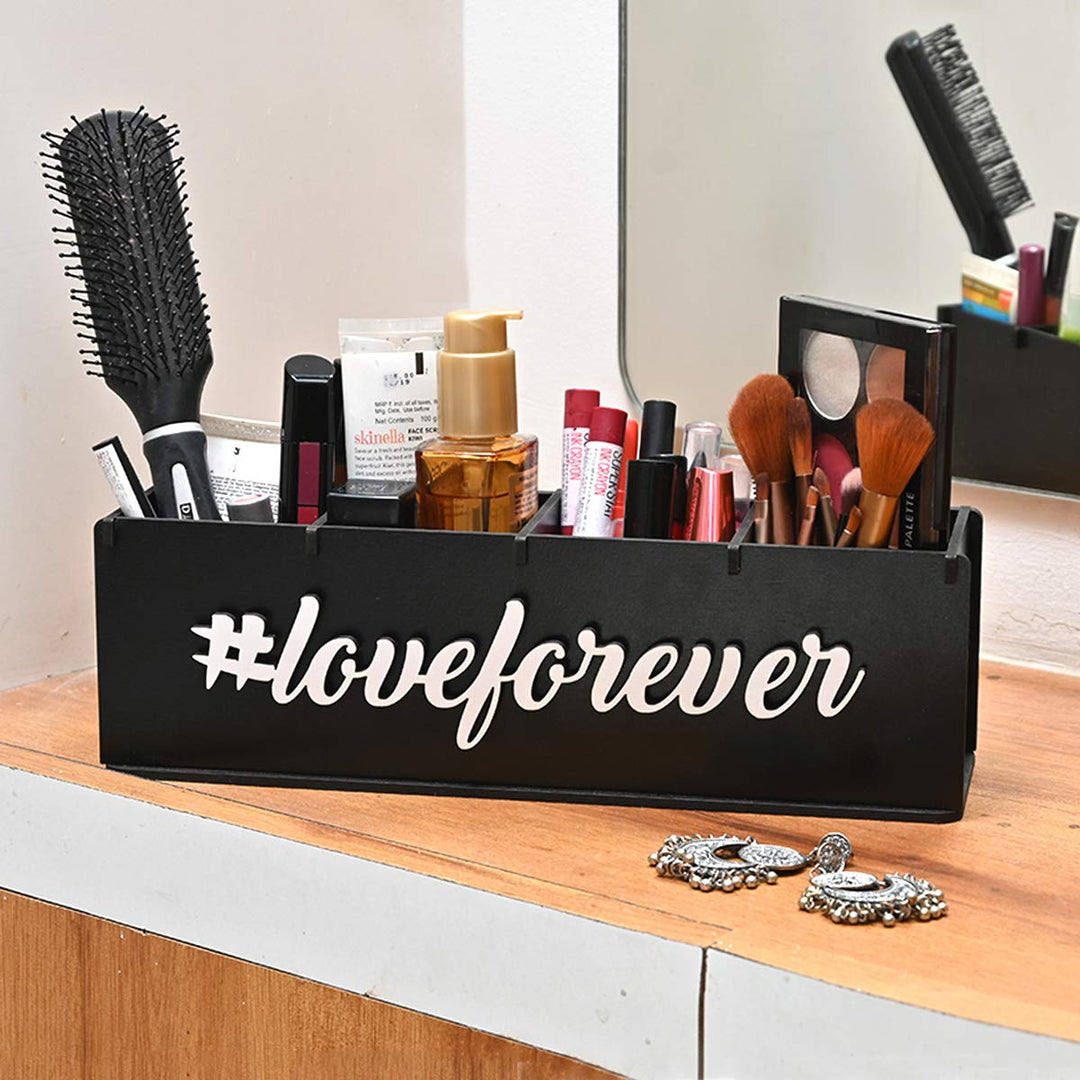 Gift Kya De Makeup Box Organizer For Girls | 4 Compartment Makeup Storage Box | Unique Gifts For Girls | Cosmetic Organizer