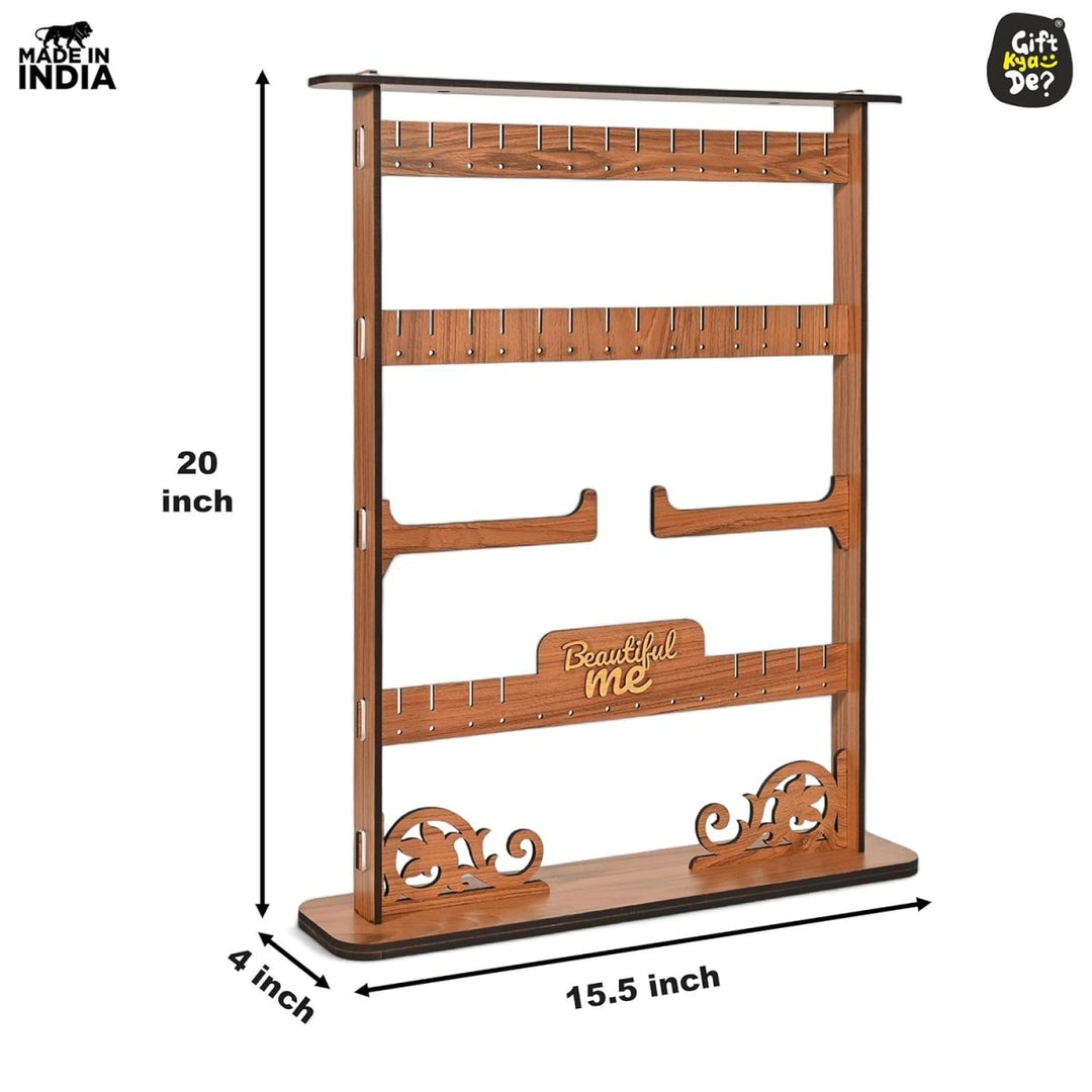 Gift Kya De Elegant Jewelry Stand Organizer for Women | Jewelry Holder for Necklaces, Bracelets, Earrings and Bangles (DIY)