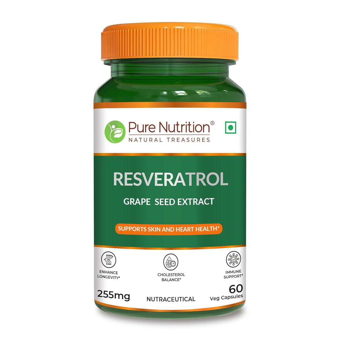 Resveratrol with Grape Seed Extract | Antioxidant Support  255mg