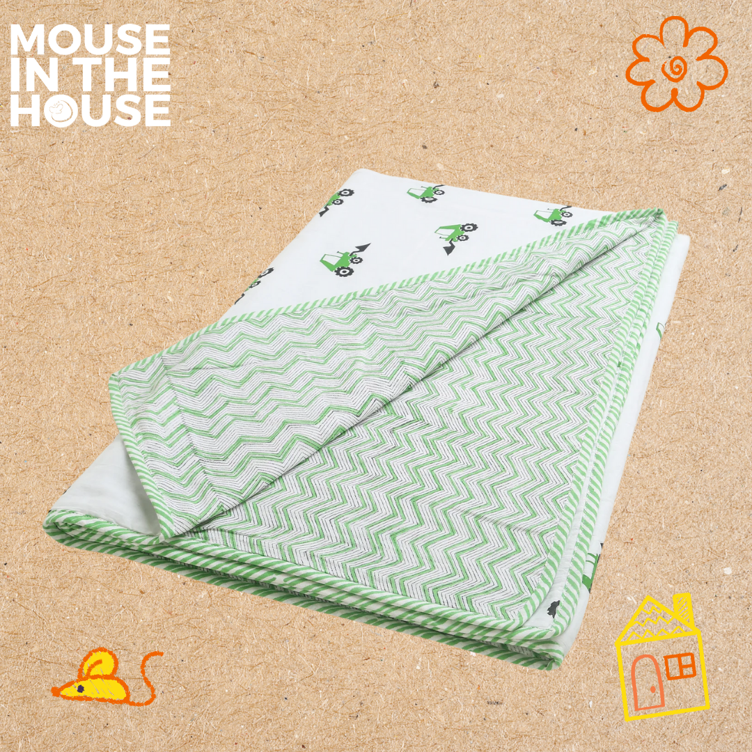 Mouse In The House Scoopy Excavator- Blanket