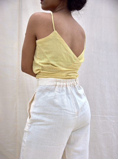 Natural yellow - Tie-up Cami