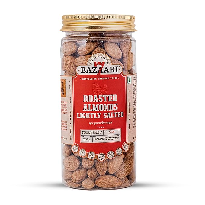 7 Bazaari Roasted Almond Salted 200 gm