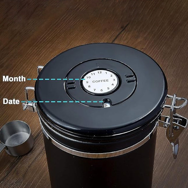 The Bean Co Roasters Stainless Steel Coffee Canister