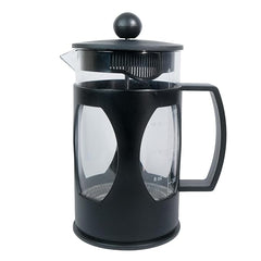 The Bean Co Roasters French Press Coffee Maker | Heat Resistant Borosilicate Glass | 4 Level Filteration | Stainless Steel Plunger with Mess