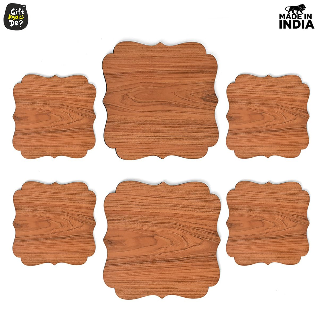 Gift Kya De Kitchen Coasters for Hot Utensils & Anti Slip Coaster Set for Big Hot Pots, Pans, Casserole & Bowl