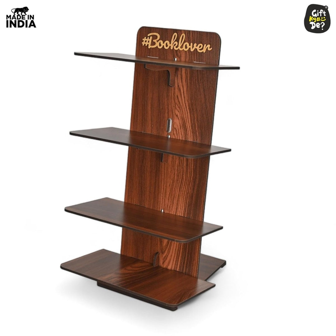 Gift Kya De Wooden Bookcase For Home & Office | Space Saving Book Rack | Freestanding Books Holder (DIY)