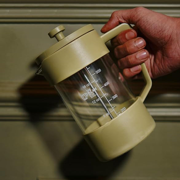 The Bean Co Roasters French Press Coffee Maker 600 ml | Heat Resistant Borosilicate Glass | 4 Level Filteration