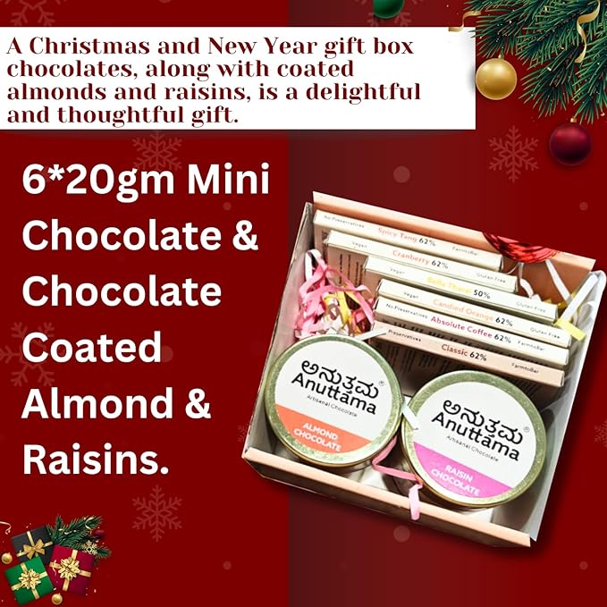 ANUTTAMA Assorted Chocolate Gift Hamper - Vegan Gift Hamper