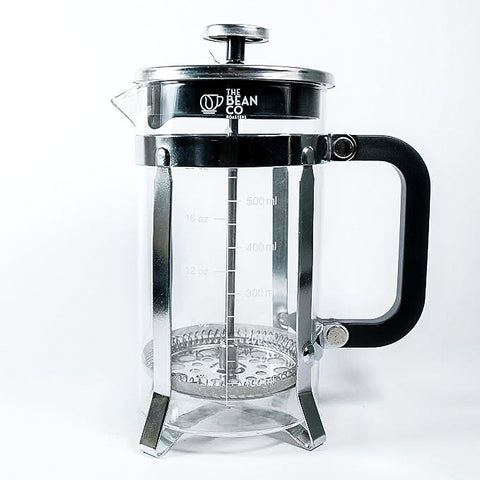 The Bean Co Roasters French Press Coffee Maker 600 ML | With 4 Level Filtration System | Heat Resistant Borosilicate Glass