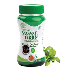 Sweetmate Stevia Powder – 100gm | 100% Plant-based Natural Sweetener