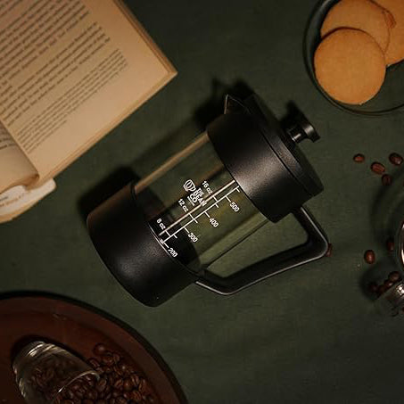 The Bean Co Roasters French Press Coffee Maker 600 ml | Heat Resistant Borosilicate Glass | 4 Level Filteration