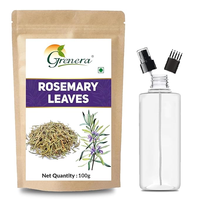 Grenera Rosemary Dried Leaves 100 grams, Premium Grade Rosemary for Seasoning, Tea and Hair, For Salads