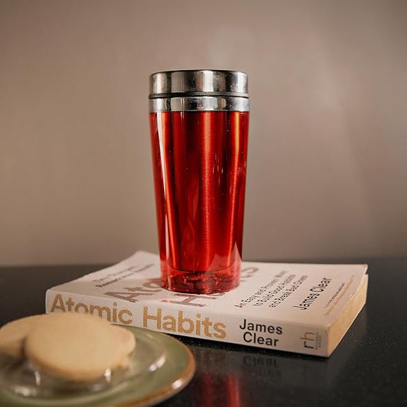 The Bean Co Roasters Coffee Travel Mug | Insulated Coffee Tumbler | Anti-Slip Grip, Double Wall Vacuum Insulated Stainless Steel Travel Mug