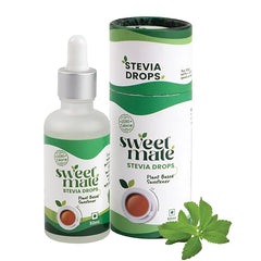 Sweetmate Stevia Drops (50ml, 1000 Drops) - Stevia Leaf Extract Natural Sugar Free Stevia Drops