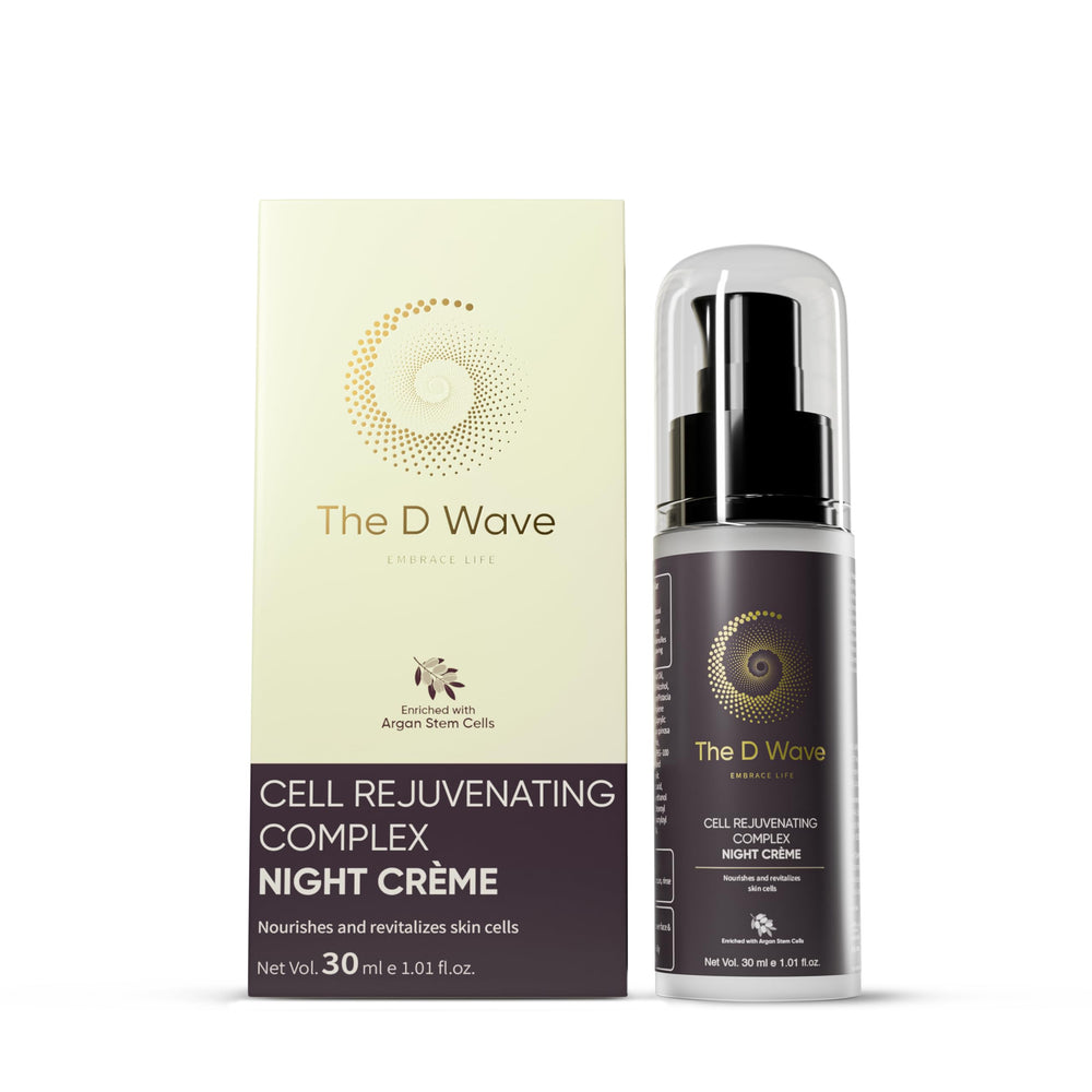 The D Wave Cell Rejuvenating Complex Night Creme | Night Cream for Glowing, Youthful Skin| Reduces Fine Lines, Wrinkles, Hyperpigmentation | Hydrating & Moisturizing | All Skin Types & Genders | 30ML