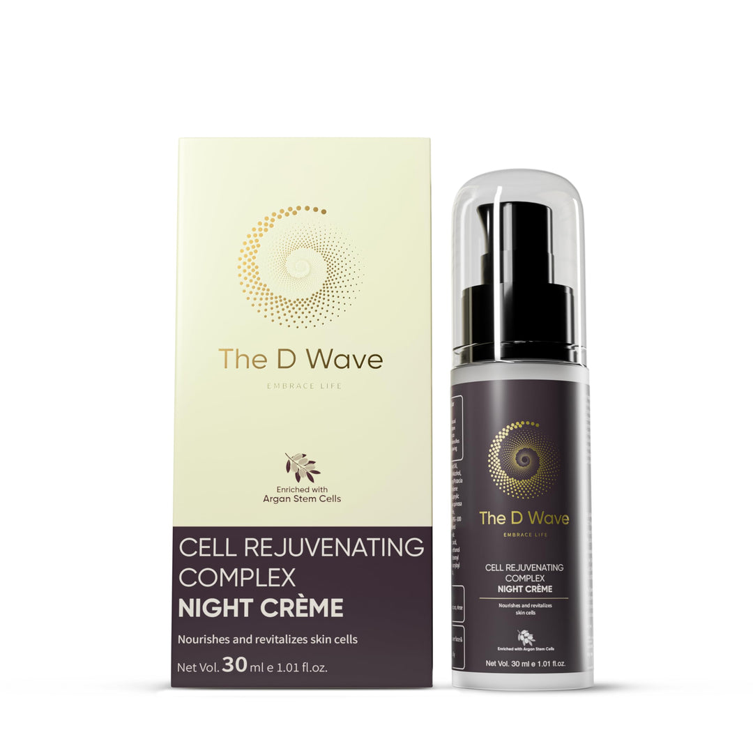The D Wave Cell Rejuvenating Complex Night Creme | Night Cream for Glowing, Youthful Skin| Reduces Fine Lines, Wrinkles, Hyperpigmentation | Hydrating & Moisturizing | All Skin Types & Genders | 30ML image