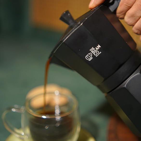 The Bean Co Roasters Classic Moka Pot | Premium Aluminium | Stovetop | Espresso Coffee Maker