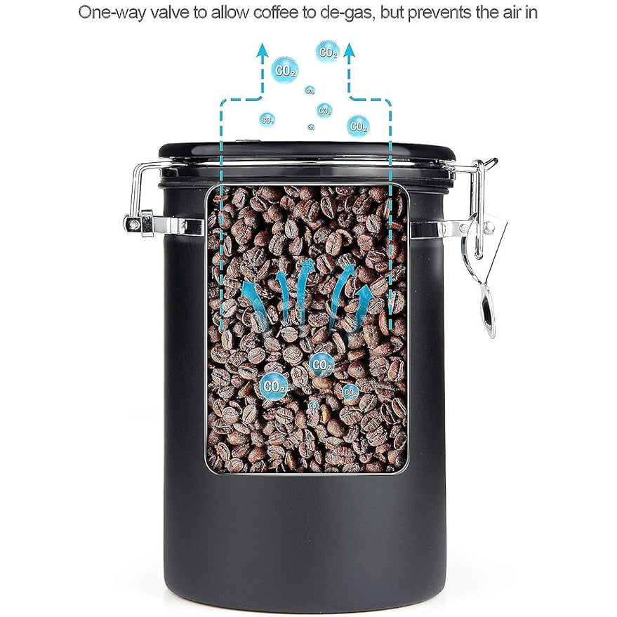 The Bean Co Roasters Stainless Steel Coffee Canister