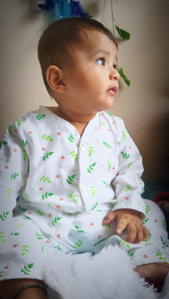 Little Sudhams Organic Cotton Muslin Baby Full-Sleeve Set