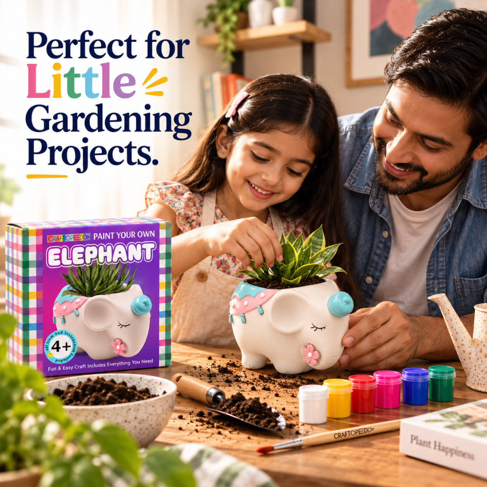DIY Planter Painting Kit - Elephant