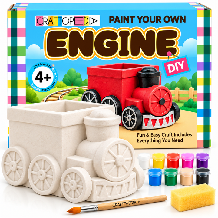 DIY Planter Painting Kit - Train