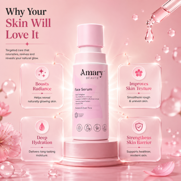 Amary Beaute Advanced Skin Repair Serum | Rose PDRN + Multi Vitamin Repair Serum