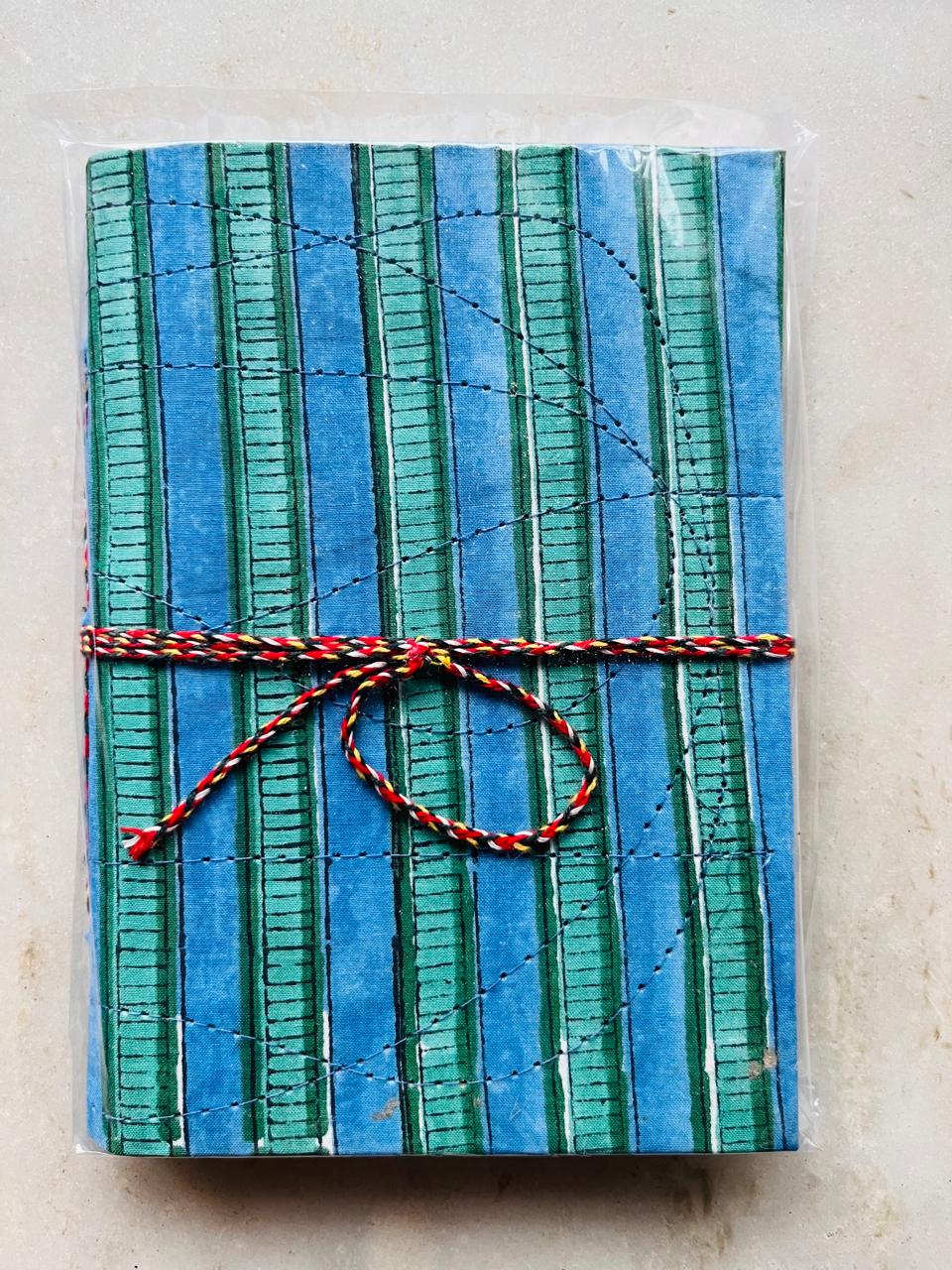 Handcrafted Fabric Diary | 18 × 13 cm | Peekaboo | Softbound with Strings