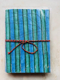 Handcrafted Fabric Diary | 18 × 13 cm | Peekaboo | Softbound with Strings