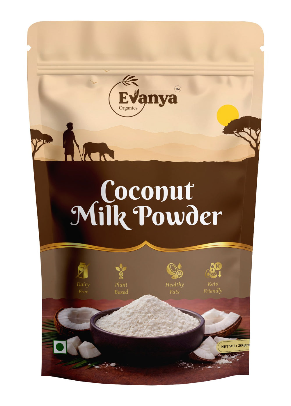 Evanya Organics Coconut Milk Powder 200 g