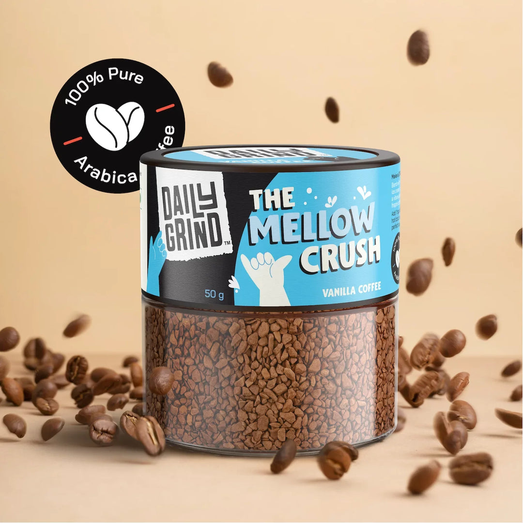 Daily Grind The Mellow Crush Vanilla Instant Coffee - 50 Grams