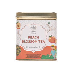 Lluvia Tea Peach Blossom Tea - Antioxidant Rich | Improves Skin Health | Mood Enhancement (50 gm)