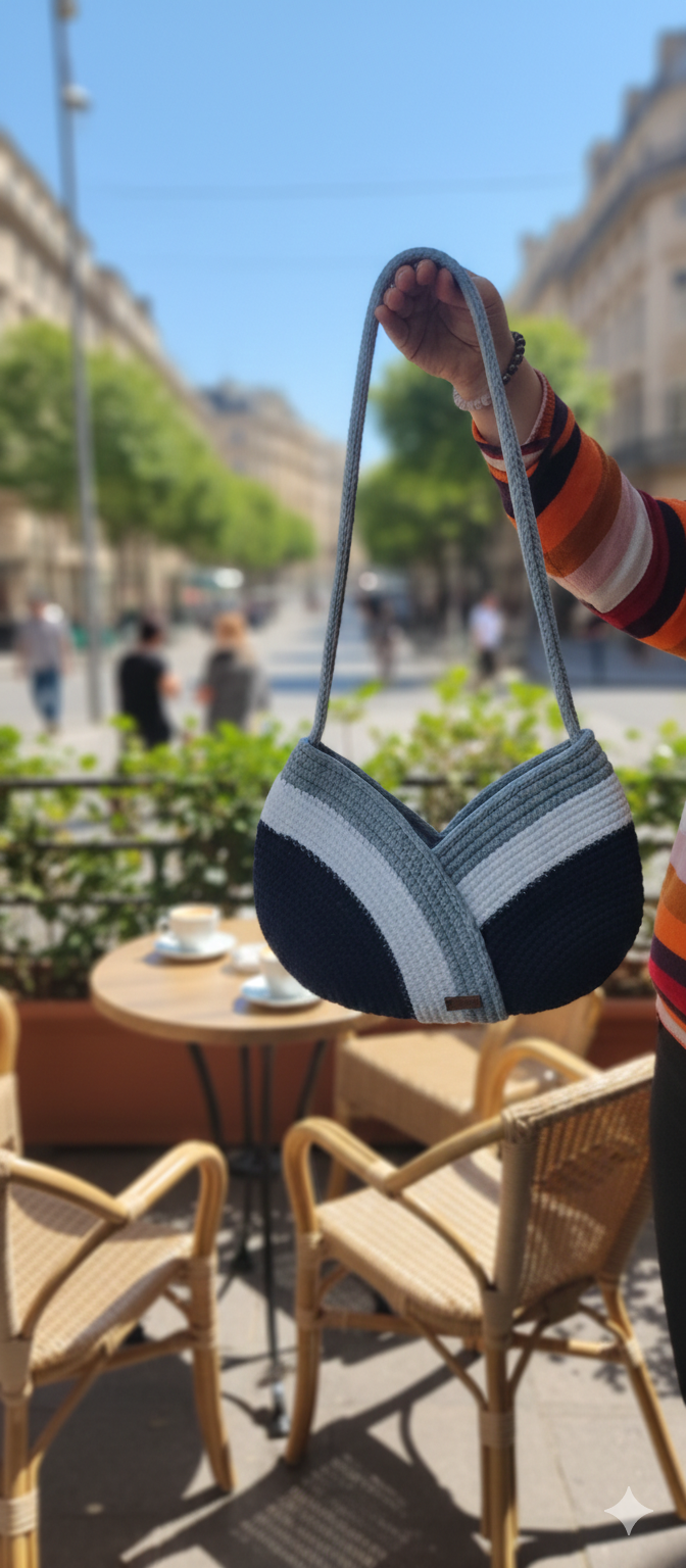 Onearth Cotton Rope Handmade Knot Bag