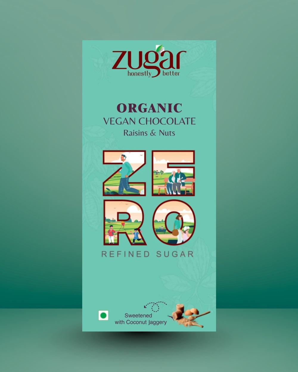 Zugar Vegan Raisins and Nuts Chocolate