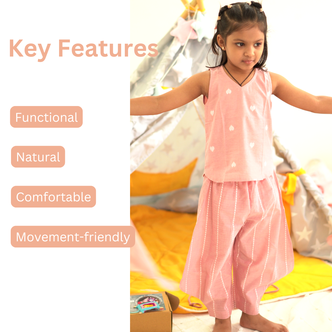 Coord Set for girls - Cotton Partywear - Bloom Twin Set