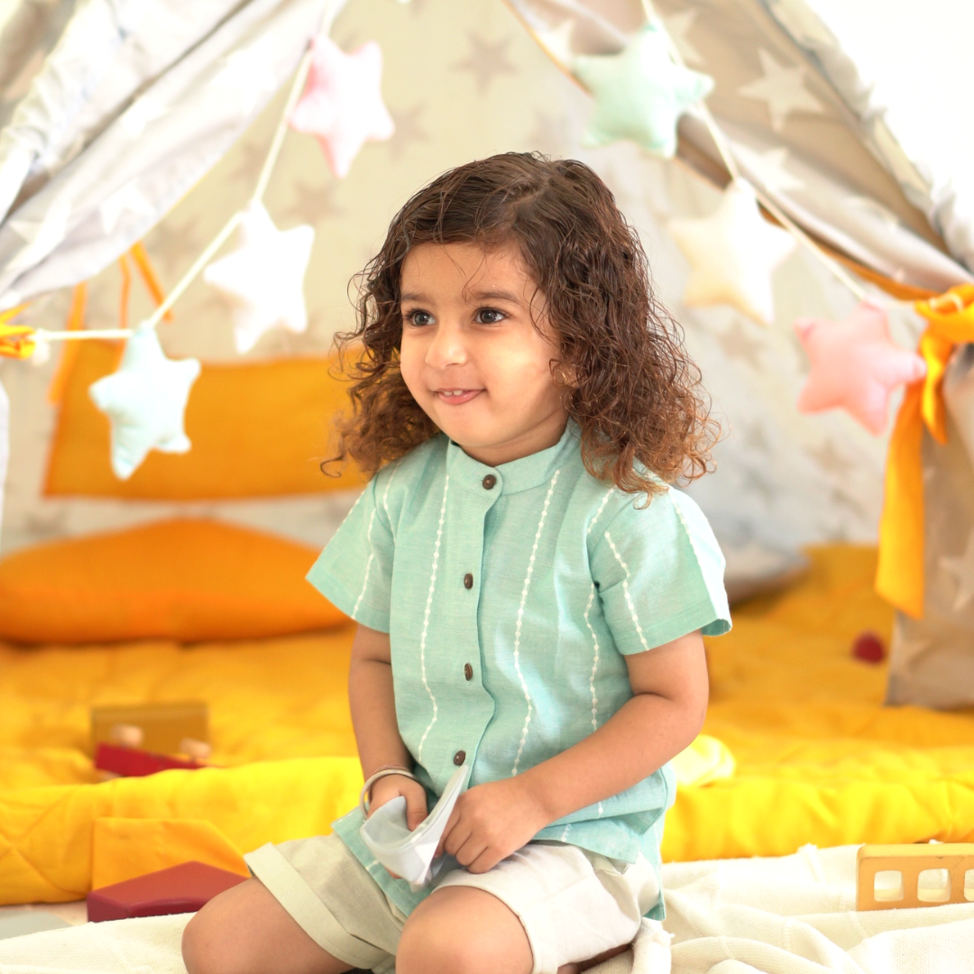 Cotton Shirt for boys and girls - Raindrop - Unisex Shirt
