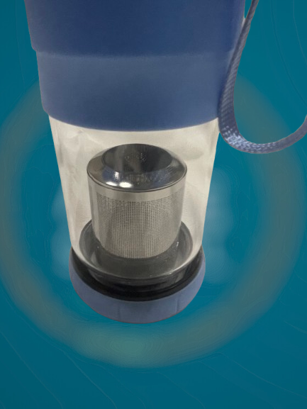 Glass Infuser Bottle with Silicone Cover and Handle
