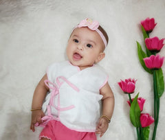 Little Sudhams Organic Cotton Muslin Sleeveless Tops (Pack of 4)