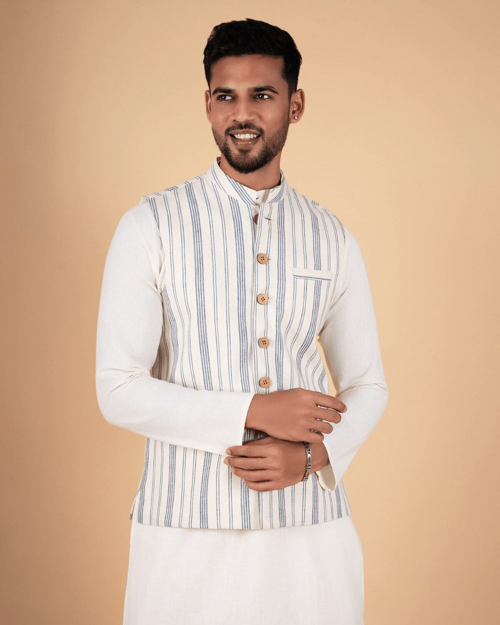 Indigo Striped Koti