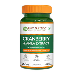 Cranberry with Amla Extract, Herbs & Probiotics | Plant-Based Daily Wellness Support