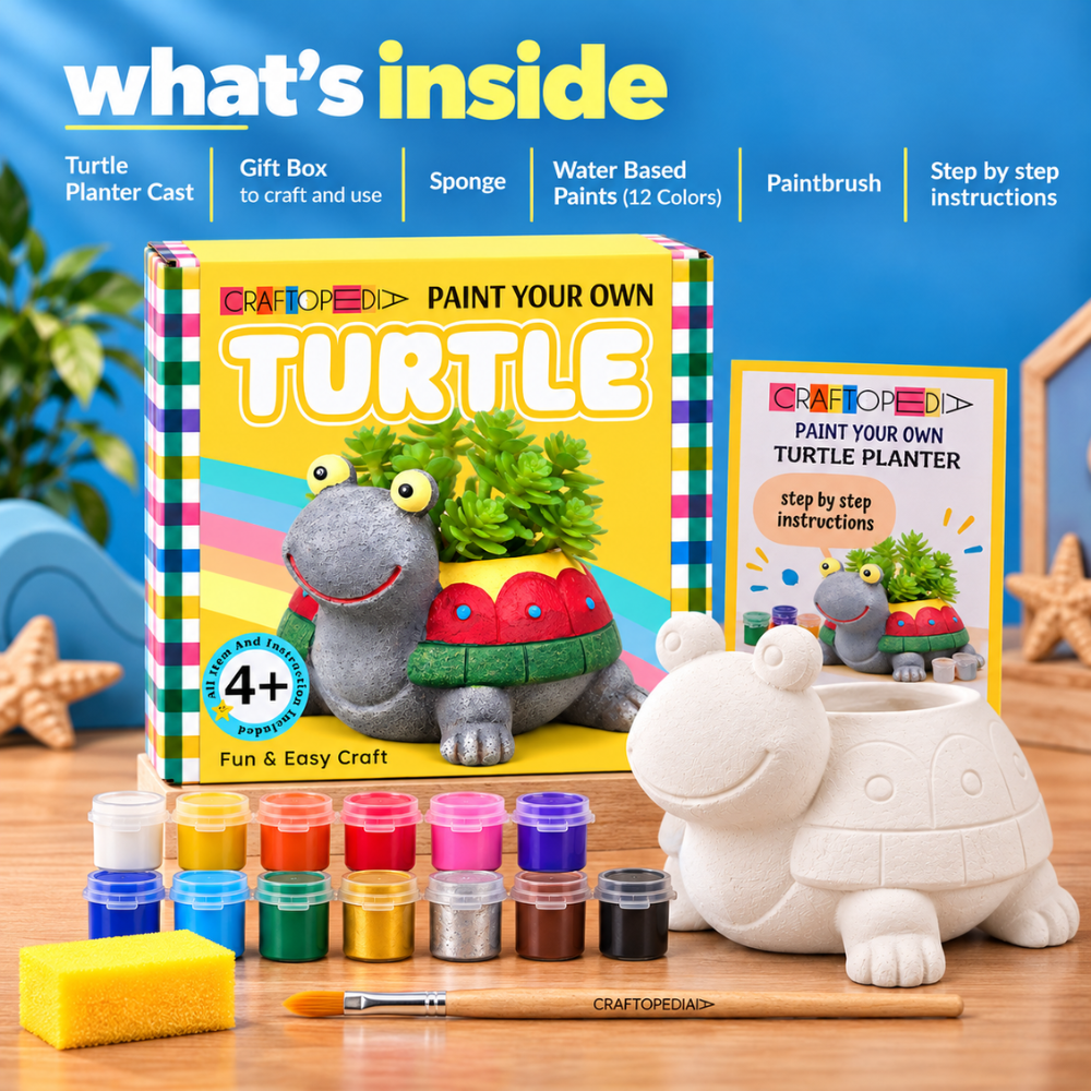 DIY Planter Painting Kit - Turtle