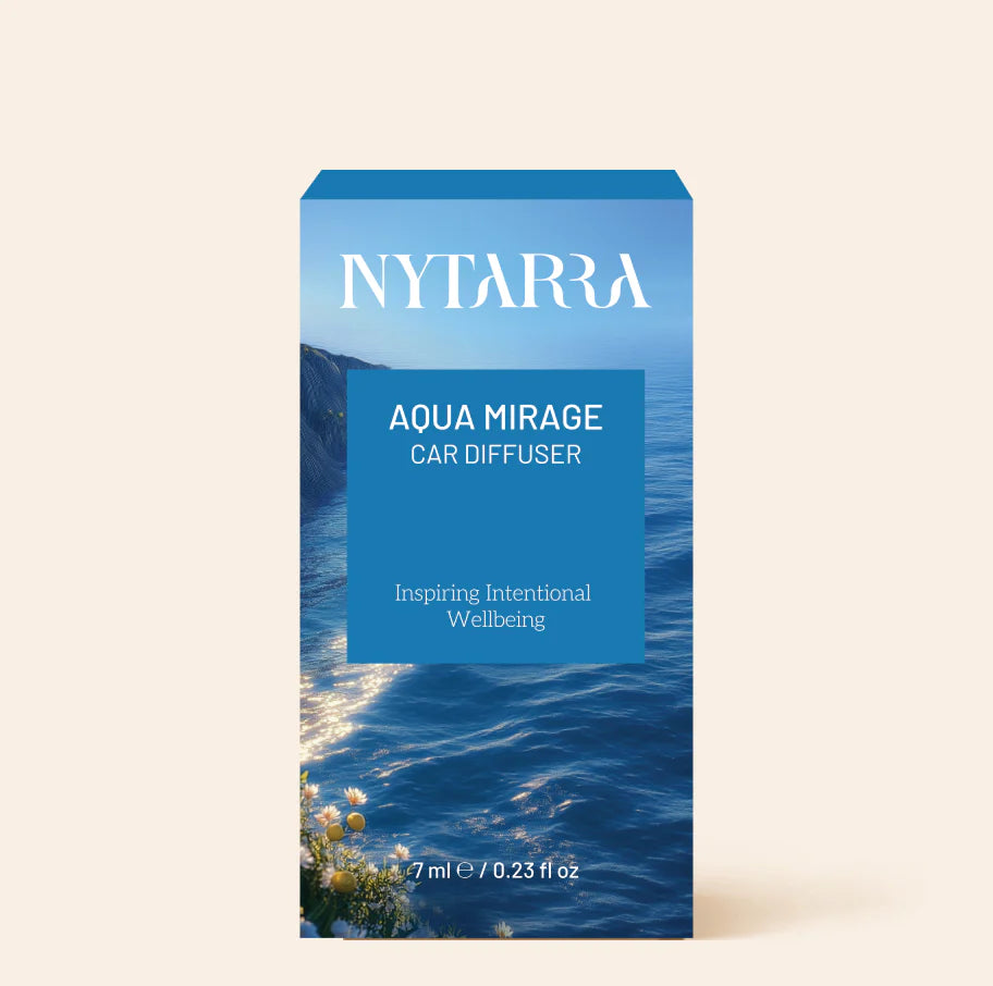 Nytarra Car Fragrance Diffuser - Aqua Mirage | Fresh Oceanic Car Freshener | Alcohol-Free, Paraben-Free | Long-Lasting