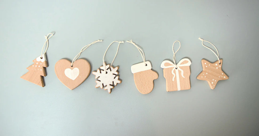 BIRCH & BUG Christmas Ornaments Set of 6