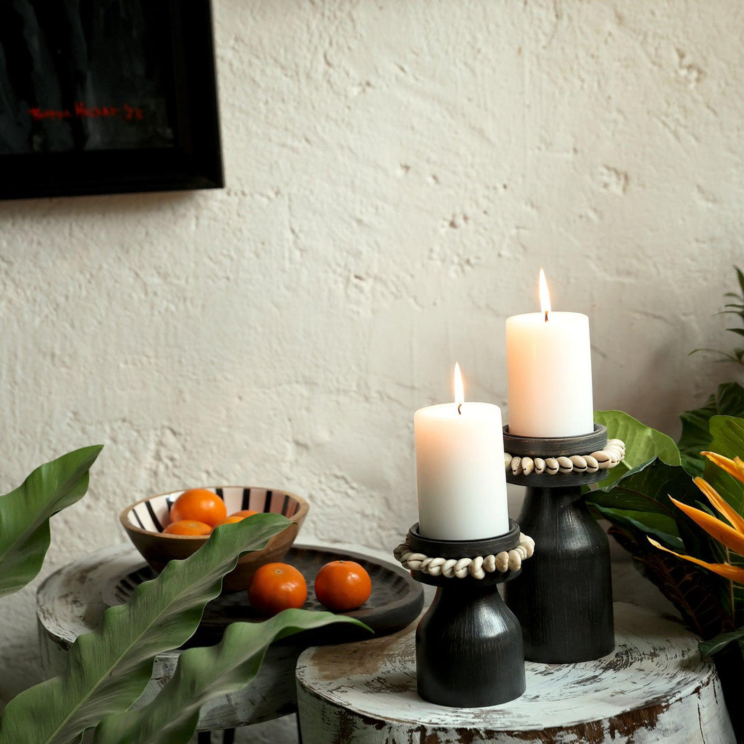 Goomti Twin Flames (Black Candle Stands)